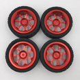 thumbnail image 2 of Rc Metal Tires Fits For Wltoys 144001 1:14 A949 Rc Car Replacement Red, 2 of 5