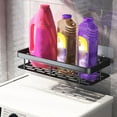 thumbnail image 4 of VGFVFSKGA Bathroom Storage Rack, Shower Organizer, Black Aluminum Rectangular Draining Rack for Home Hotel Bathroom Cosmetics, 4 of 8