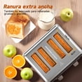 thumbnail image 3 of Aigostar Tostadora de Acero Inoxidable, 4 Rebanadas, Ranuras Extra Anchas, 6 Niveles de Tostado, Funciones de Cancelación/Descongelación/Recalentamiento/Bagel, Bandeja de Migas Extraíble, 3 of 8