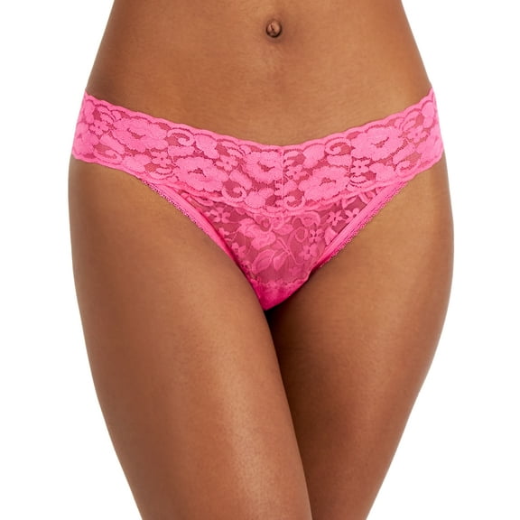 INC International Concepts Lace Thong Underwear Divine Berry XL