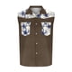 thumbnail image 4 of Camisas de Cuello para Hombres, Moda Casual Día de la Independencia Imprimir Turndown Bolsillos sin Mangas Tanque Deportivo, 4 of 5