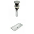 thumbnail image 1 of American Imaginations 31.89-in. W 3H4-in. Ceramic Top Set In White Color - Overflow Drain Incl. AI-30642, 1 of 9