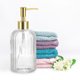 thumbnail image 4 of Jabón Dispensadores Juegos - 13.5Oz Vidrio Plato Mano Jabón Dispensadores con Bombas para Cocina Baño, 2uds Transparente, 4 of 5
