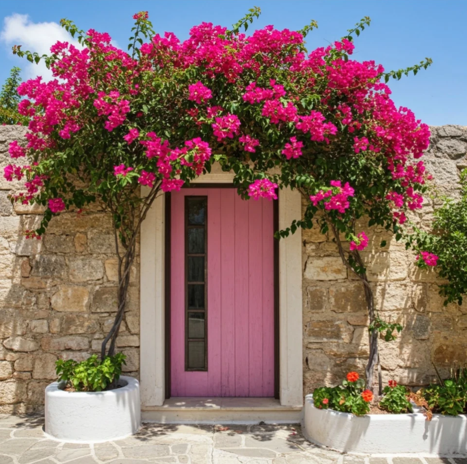 Set 2 Raspberry Ice Bougainvillea Live Starter Plants for Planting, Pink Bougainvillea Plants, Well Rooted, 4 to 6 Inch Tall, Ship No Pot