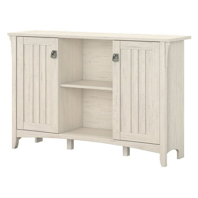 Pemberly Row Armoire de Rangement avec Portes en Blanc Antique