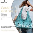 thumbnail image 2 of Bolso de mano Angelkiss de piel lavada para mujer, color azul, 2 of 7