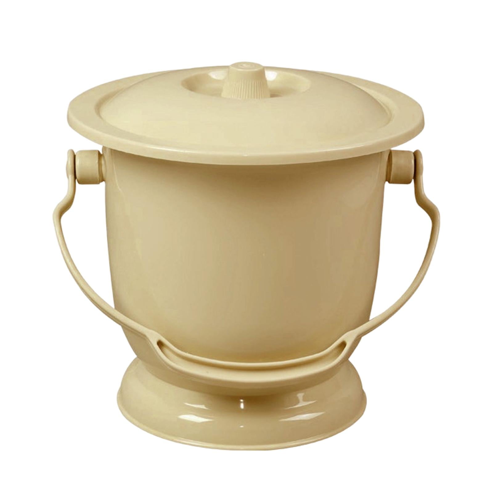 Chamber Pot with Lid, Bedpan Spittoon Children Adults Urinal Toilet Pot