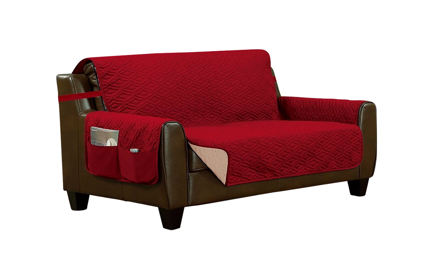 Home Sweet Home Reversible Quilted Loveseat Furniture Protector Cover