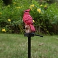 thumbnail image 3 of Figura de Pájaro Cardenal Rojo con Luz Solar para Decoración de Jardín al Aire Libre, 3 of 6