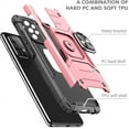 thumbnail image 2 of SOATUTO for Samsung Galaxy A53 6.5 inch Case Heavy Duty Shoftproof Military-Grade Armor Protective Case Cover with Built-in 360° Rotate Ring Kickstand Phone Case for Samsung Galaxy A53 5G - Rose Gold, 2 of 6
