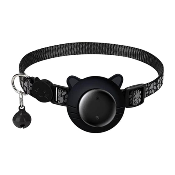 Leojiow Localisateur de Perte pour Chats avec Collier de Cou Ajustable Véritable Dispositif de Suivi pour Activité Intérieure Extérieure 30x0,95 cm C
