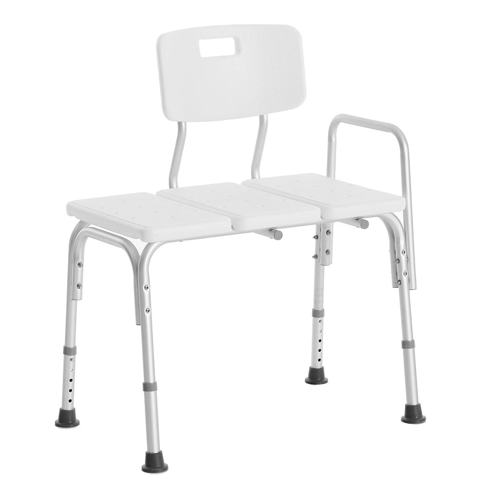Anself Adjustable Shower Chair Seat Medical Bathroom Bath Tub Transfer Bench Stool