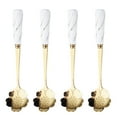 thumbnail image 1 of MasteelfCA 4pcs Delicate Flower-shaped Coffee Scoop Ice Cream Spoon Durable Dessert Spoon, 1 of 8