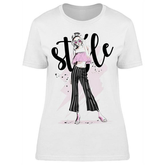 Style: Gorgeous Model T-Shirt Women -Image by Shutterstock, Female 3X-Large