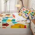 thumbnail image 5 of Homewish Cartoon Pet Dog Zipper Twin Comforter Sets with Fitted Sheet and 2 Pillowcases,Funny Animal Zipper Bedding Set,Cream,Polkadot Reversible,4pcs, 5 of 8