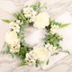 thumbnail image 4 of Matsuzay Guirnalda de flores artificiales para puerta TureClos, decoración de simulación, de flores para fiesta de boda, adorno para el guirnaldas blanco 30cm, 4 of 6