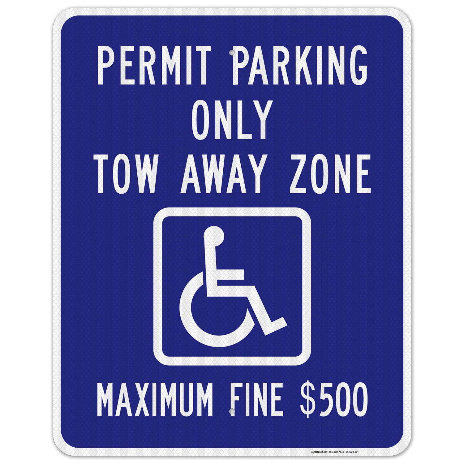 Handicap Parking Sign Fine