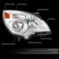 thumbnail image 6 of DNA Motoring Passenger Right Side Headlight for 10-15 Chevy Equinox LS LT, 6 of 8