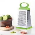 thumbnail image 2 of 4 in 1 Stainless Steel Manual Kitchen Tool Veggie Box Grater with 4 Sides for Parmesan Cheese Vegetables, 2 of 7