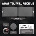 thumbnail image 2 of Stone Bath Mat Diatomaceous Earth Shower Mat Non-Slip Super Absorbent Diatomite Stone Bath Mats for Bathroom Floor Quick Drying(23.6''×15.4" Gray Wave), 2 of 8