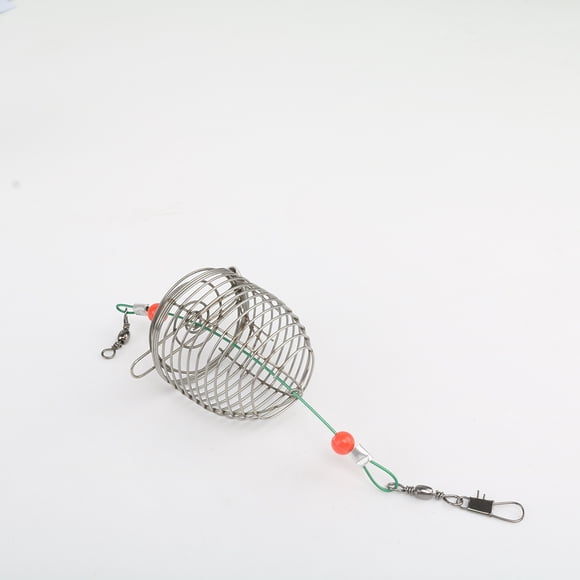 Shengyu Fishing Bait Cage Accessories Stainless Steel Wire Carp Fish Aquarium Cages Trap Feeder Connector Tackle Tool S 1 Pc