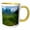 Yellow/White, variant on 3drose, Wildflowers and Mt. Stuart, Alpine Lakes Wilderness, Washington, Usa., 11oz Two-tone Yellow Mug