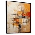 thumbnail image 2 of Designart "Yelow Orange Abstract Fractal Expressions" Modern Floater Framed Canvas Wall Art, 2 of 7