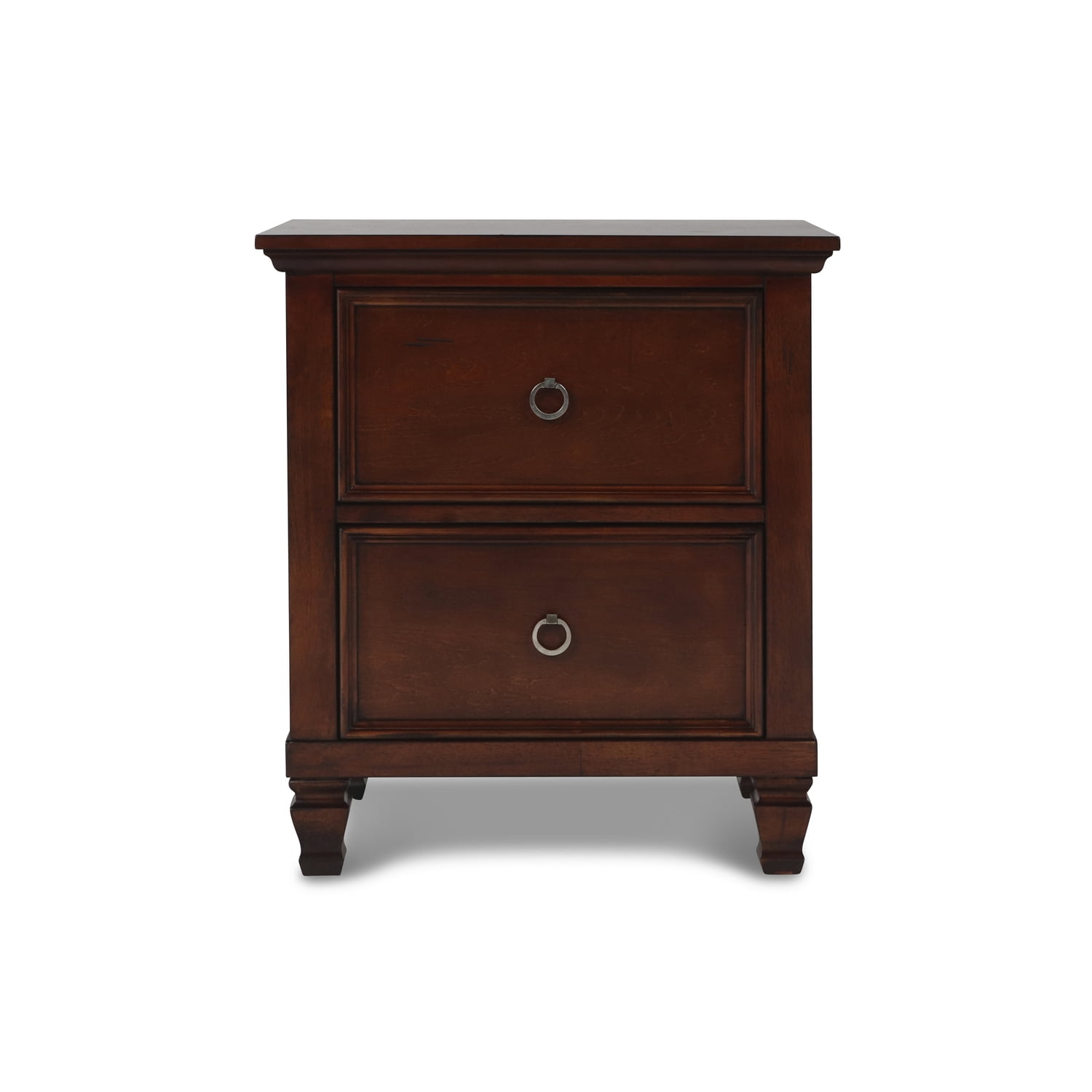 New Classic Furniture Tamarack Solid Wood 2-Drawer Nightstand in Cherry