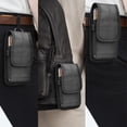thumbnail image 7 of Takfox Phone Holster for Samsung Galaxy S22 Ultra S21 Plus S20 FE S9 Note 20 10 9 A03S A13 A53 A73 A12 A32 A42 iPhone 13 14 Pro Max Moto G Stylus G Pure Nylon Belt Clip Holster Phone Pouch Card Holder, 7 of 7