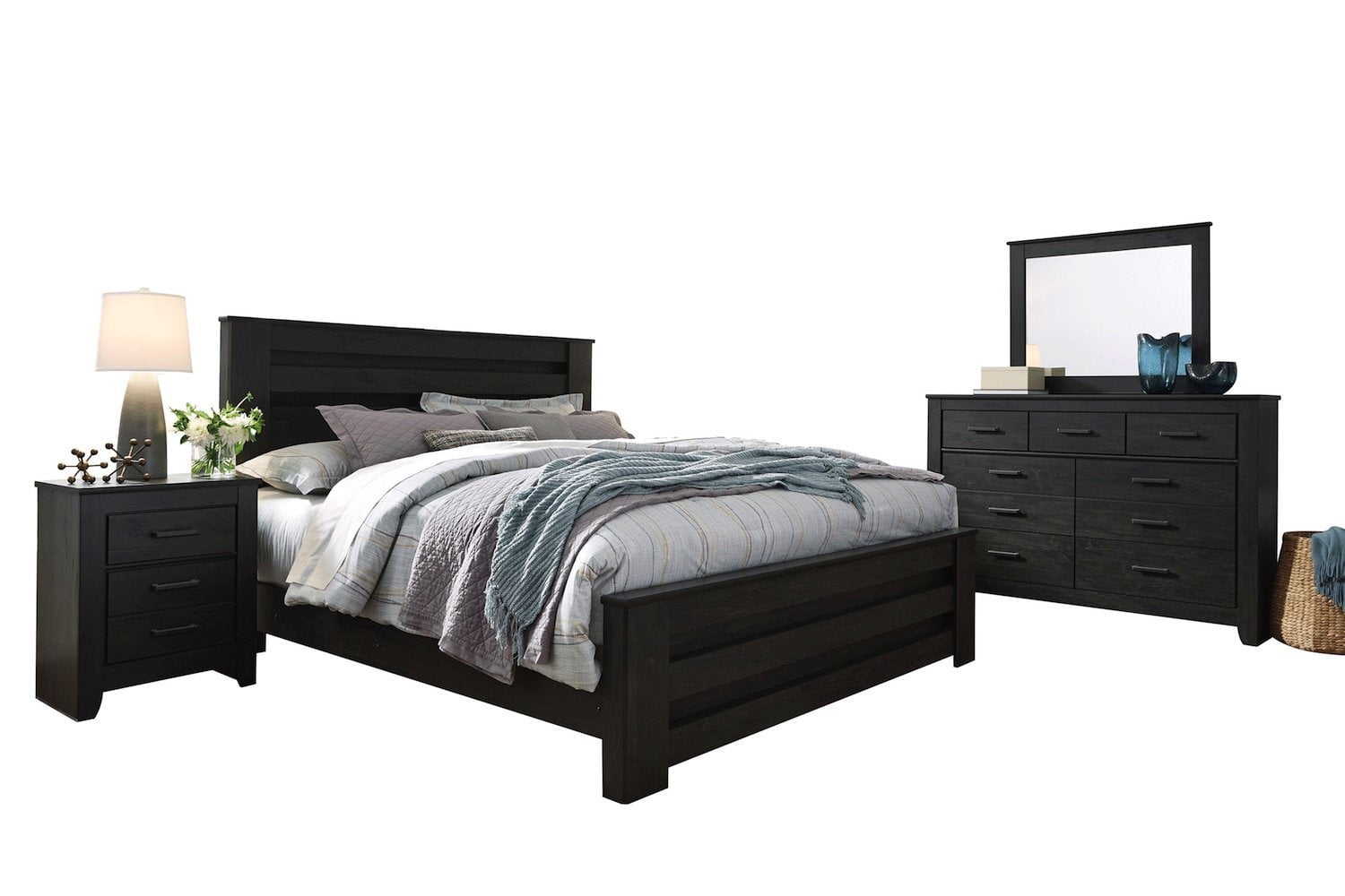 Ashley Furniture Brinxton 4 PC Queen Panel Bedroom Set ...