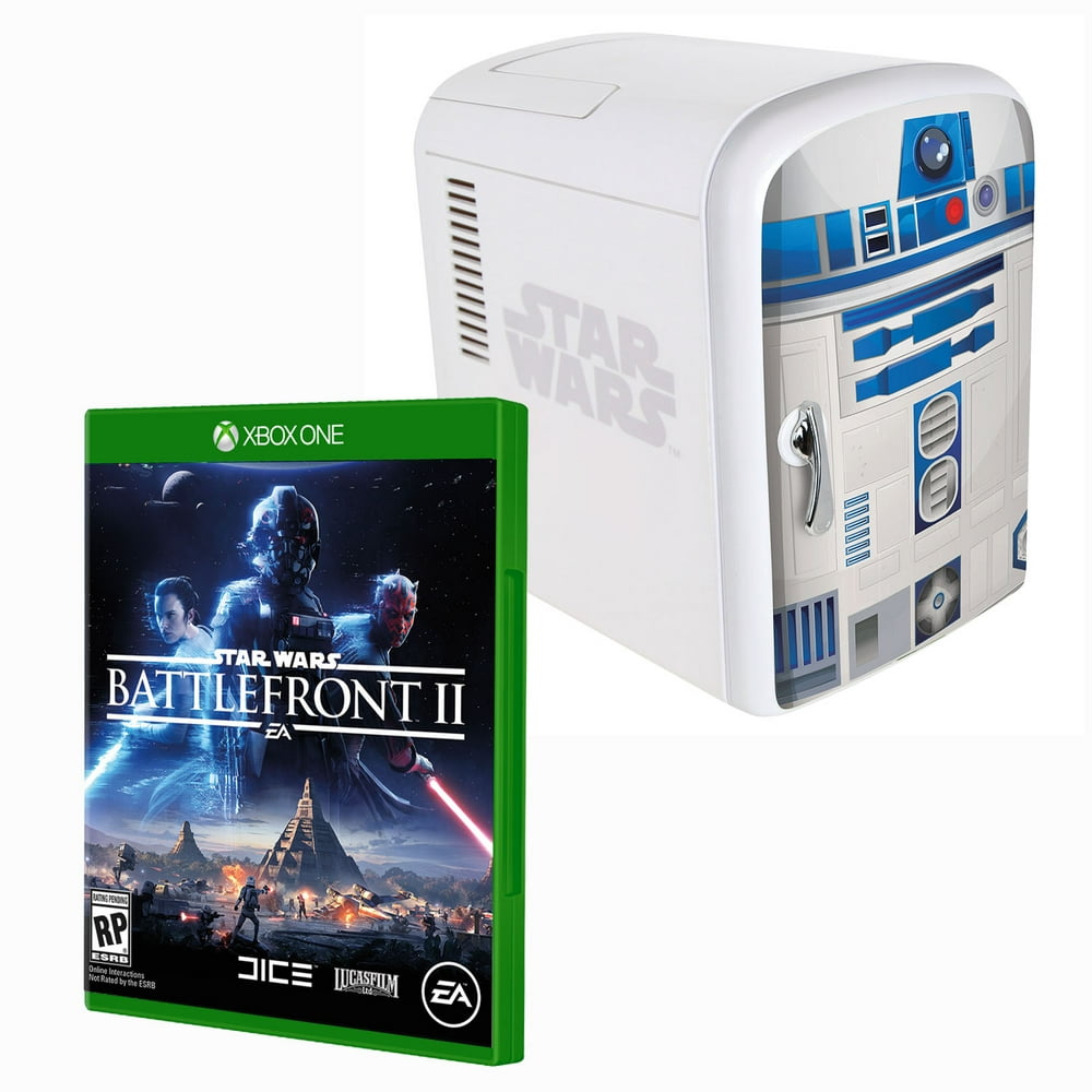 Battlefront 2 XBX1 R2D2 Portable Mini Fridge Bundle(Xbox One) Walmart
