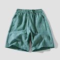 thumbnail image 2 of FINALGANG Mens Casual Plaid Shorts With Elastic Waist Drawstring Breathable Loose Fit Shorts For Summer Daily Wear Outdoor Activities Cozy Shorts, 2 of 7