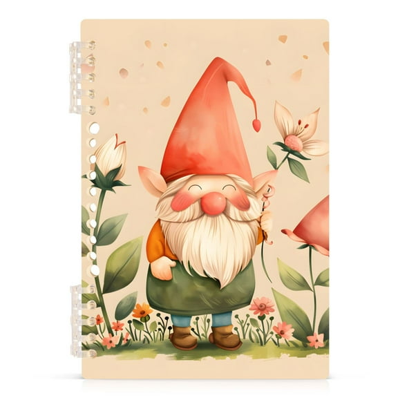 Cute Gnome Spiral Journal Notebook College Ruled Notebook 8.3" x 5.7" A5 Lined Thick Paper Page