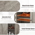 thumbnail image 2 of Ensemble d'Armoires de Rangement Style Ferme pour Entrée – Buffet Bahut Rustique Gris 2 Pcs avec Tablettes Ajustables et 2 Portes – Console Polyvalente pour l'Organisation du Salon, de la Salle à Manger, de la Cuisine Ou du Couloir, Gris, 2 of 8