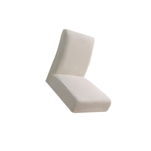 Silla de comedor con respaldo bajo, cubierta deslizante, , salón de hotel, club, -18.9 pulgadas de ancho, .9 pulgadas de Blanco Yotijar Funda para silla de comedor