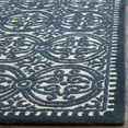 thumbnail image 3 of SAFAVIEH Cambridge Joseph Geometric Wool Area Rug, Ivory/Navy, 4' x 6', 3 of 8
