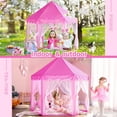 thumbnail image 3 of Princess Tent Girls Large Playhouse Kids Castle Play Tent with Star Lights Toy for Children Indoor and Outdoor Games, 55'' x 53'' (DxH), 3 of 7
