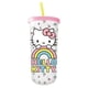 thumbnail image 1 of Vaso para bebidas frías Silver Buffalo Sanrio Hello Kitty de 600 ml con tapa, 1 of 2