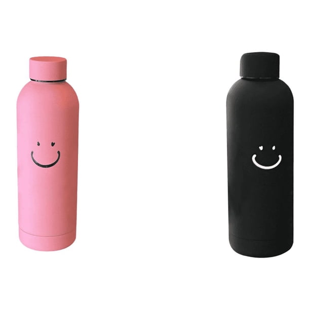 Botella para Agua Wdftyju Aislamiento al Vacío 500ml Acero Inoxidable Rosa