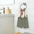 thumbnail image 3 of Yayeee 100% Cotton Hand Towels for Bathroom 16" x 28" Soft Absorbent Kitchen Towel, Beige Snowmen, 3 of 7