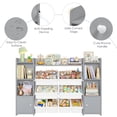 thumbnail image 6 of Homfa Kids Toy Organization Cubby Bookcase with 8 Bin, 2 Door Gray Storage Organizer Bookshelf for Children Room Playroom, 6 of 7