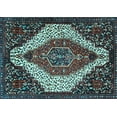 thumbnail image 1 of Ahgly Company Indoor Rectangle Persian Light Blue Traditional Area Rugs, 4' x 6', 1 of 4