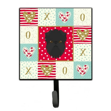 Carolines Treasures CK5180SH4 Affenpinscher Love Leash or Key Holder Red Single Hook multicolor