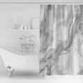 thumbnail image 2 of Abstract Marble Shower Curtain, 72" x 72", Minimalist Art Back Texture Minimalist Art Waterproof Bathroom Curtain Washable Shower Curtain Set with 12 Hooks, 2 of 6