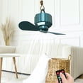 thumbnail image 1 of serony Ceiling Fans Outdoors Camping Fan Dual-purpose USB Cooling Tools Remote Control Convenient Detachable Convenient 2-in-1 Cooler Hiking 3 Speed Setting Dark Green(10400), 1 of 9
