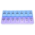 thumbnail image 2 of tooloflife 14 Compartments Weekly Pill Box Pill Planner and Pill Medicine Organizer with Color Coded AM/PM Labels, 2 of 7