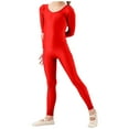 thumbnail image 7 of GigrtiJin 1-12 Years Toddler Children Jumpsuit Solid Color Crew Neck Long Sleeve Straight Leg Slim Romper Dance Performance Outfits, 7 of 7
