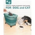 thumbnail image 2 of 20-23 Lbs Dog Food Storage Container - Collapsible Dog Food Container with Attachable Casters and Scoop,Travel Silicone Bowl, Pet Food Storage Containers to Keep Dry Food Fresh,Easy to Move, 2 of 6