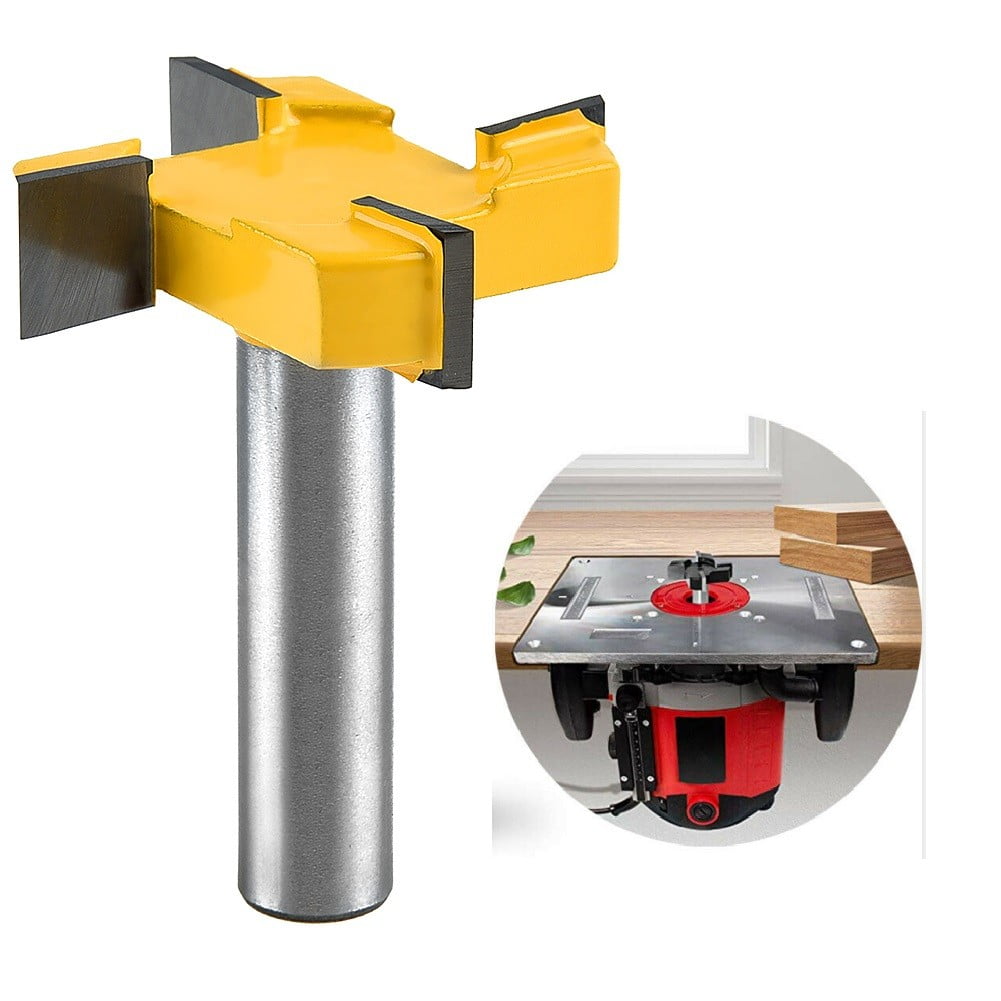 *1/4-Inch Shank CNC Spoilboard Surfacing Router Bit Durable Carbide Tipped Tool