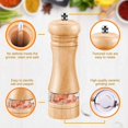 thumbnail image 3 of Pepper and Salt Mills, Wooden Salt and Pepper Shakers, 3 of 5